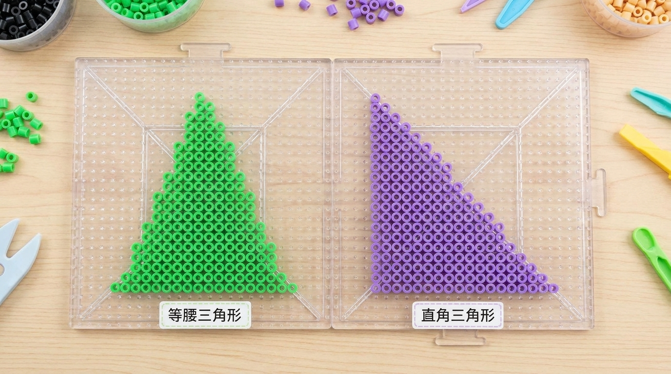 三角形拼豆示意图