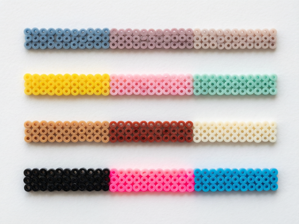 拼豆配色色卡示意图