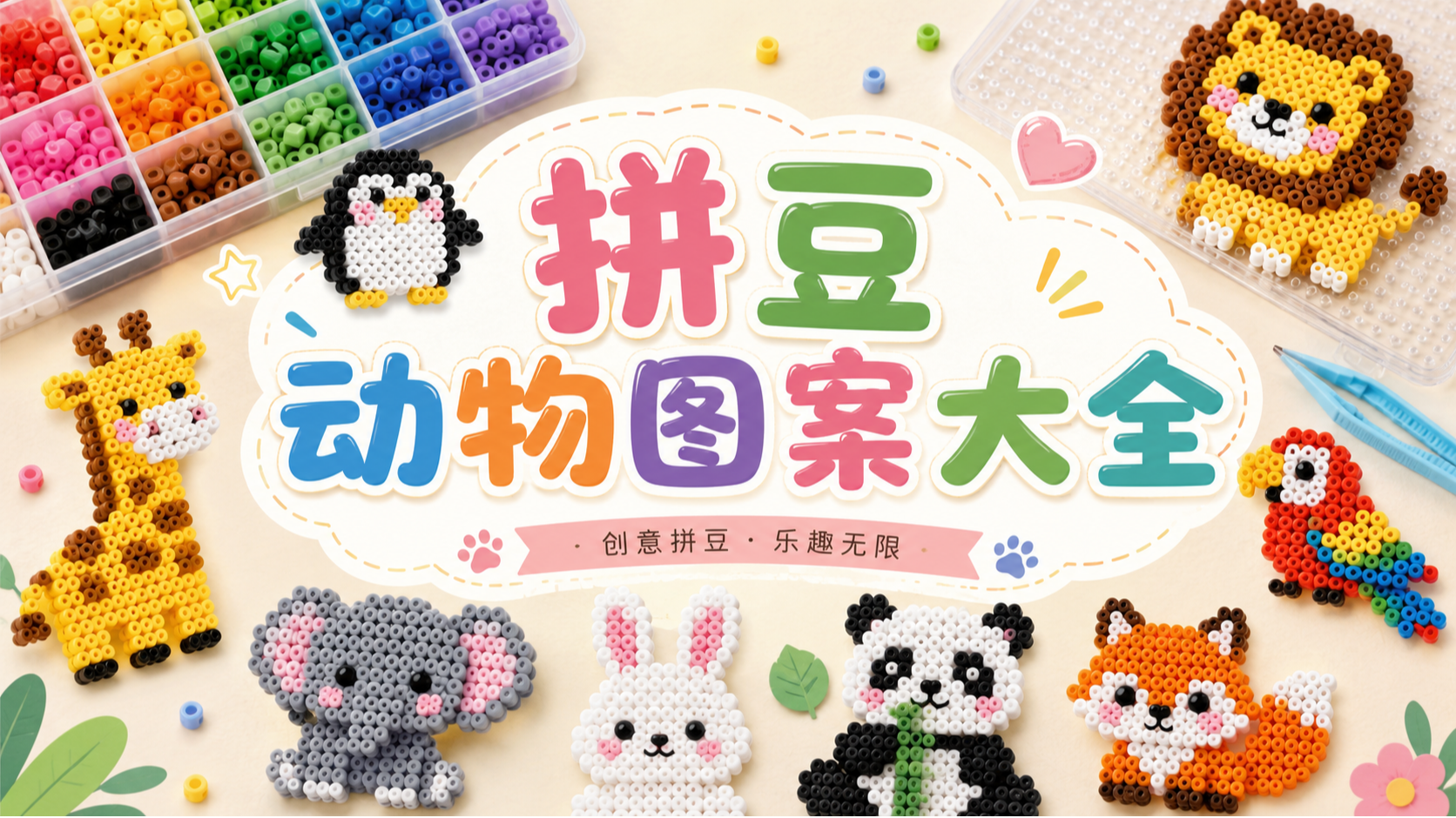 拼豆动物图案大全