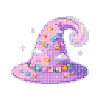 彩虹甜心魔法帽