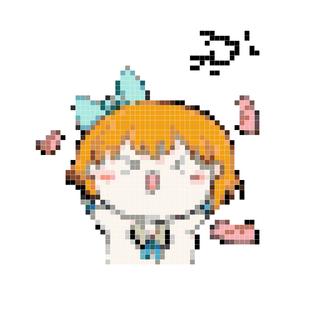 小女孩拼豆图纸