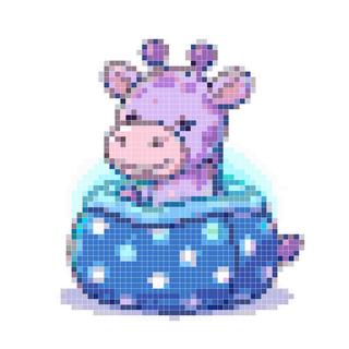 长颈鹿暖暖的星空睡袋