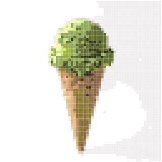 抹茶冰淇淋甜筒