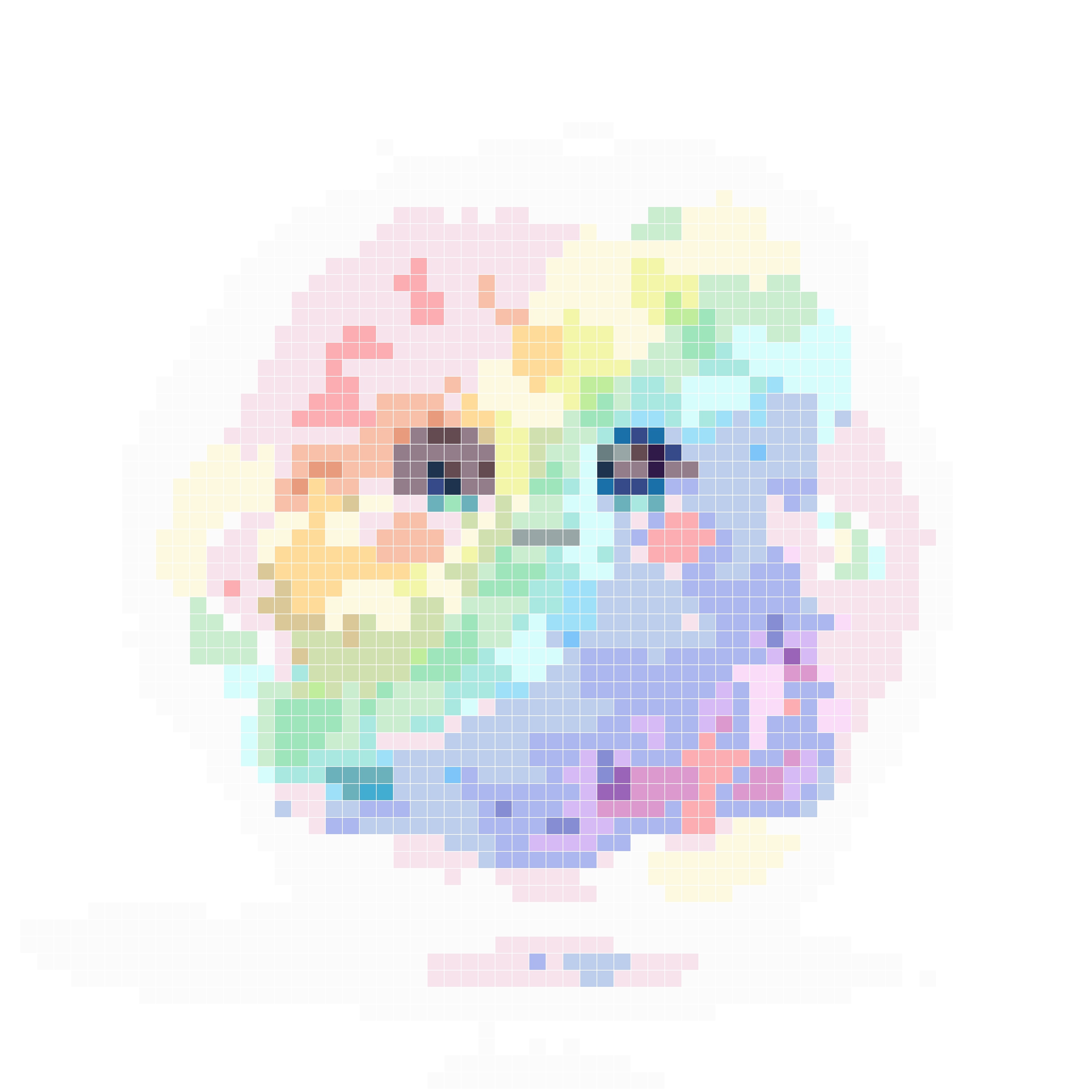 彩虹云朵小幽灵