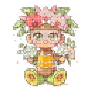 手捧小花儿萨莎