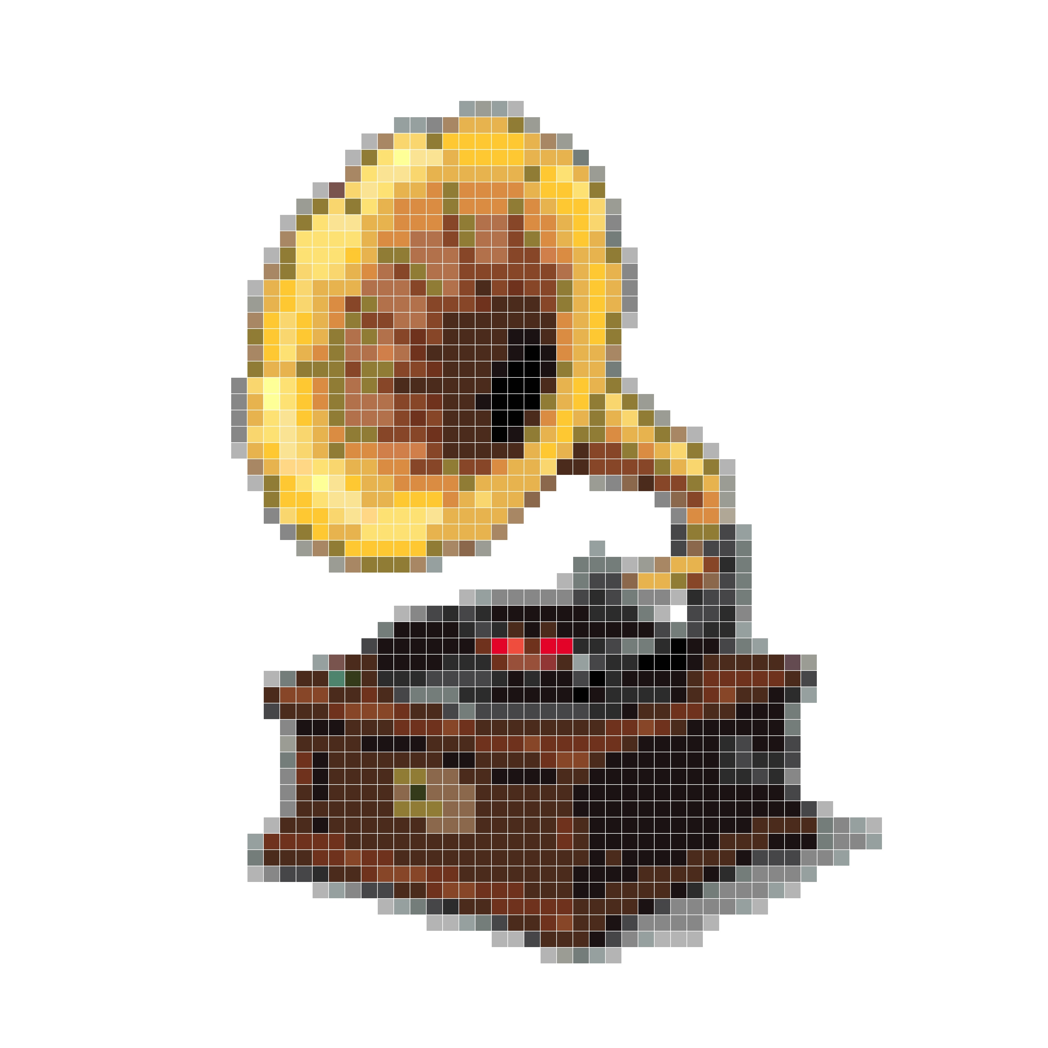 复古留声机像素图案