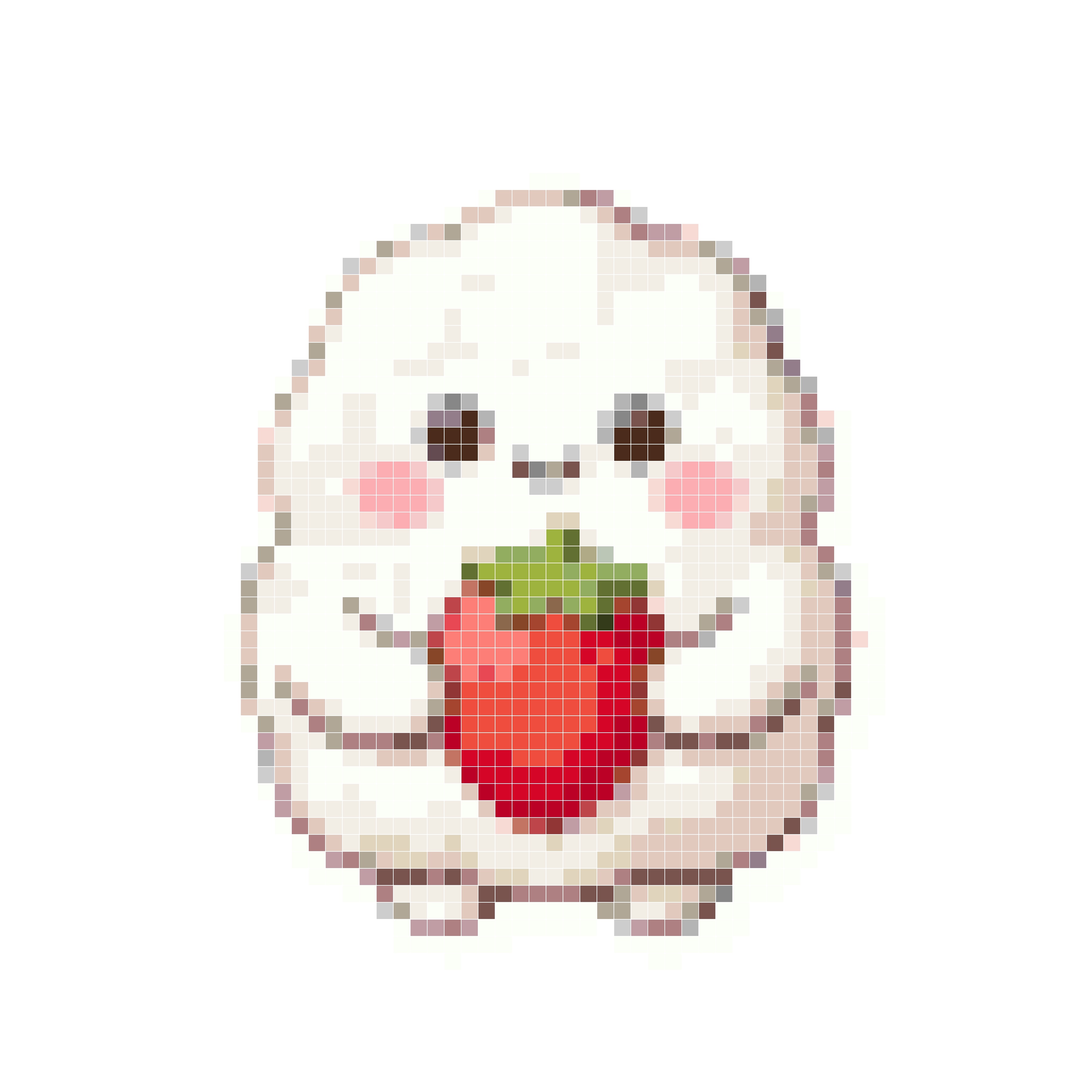 棉花糖小怪兽抱草莓