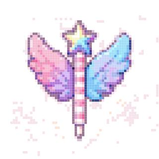 彩虹星翼羽毛笔