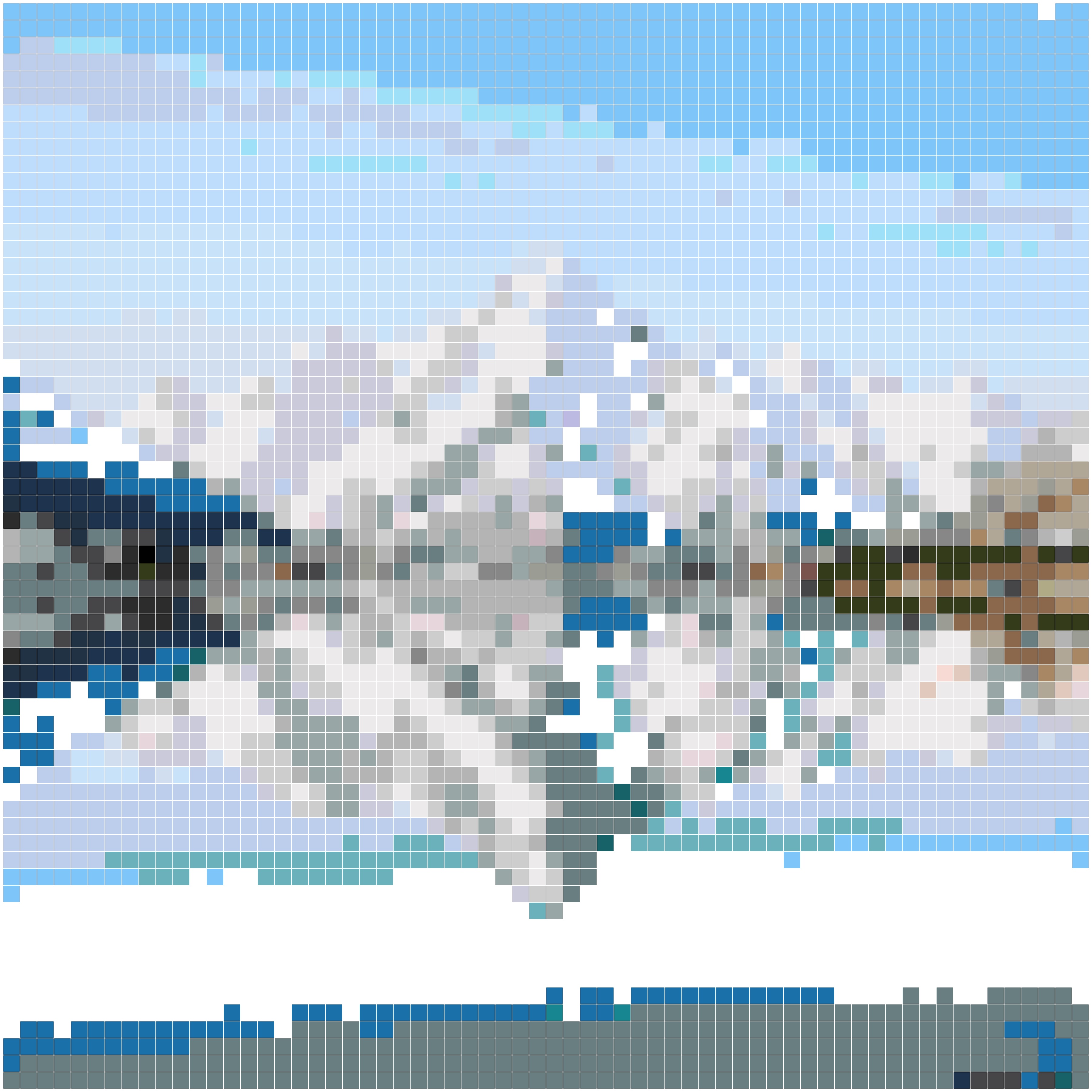 雪山倒影