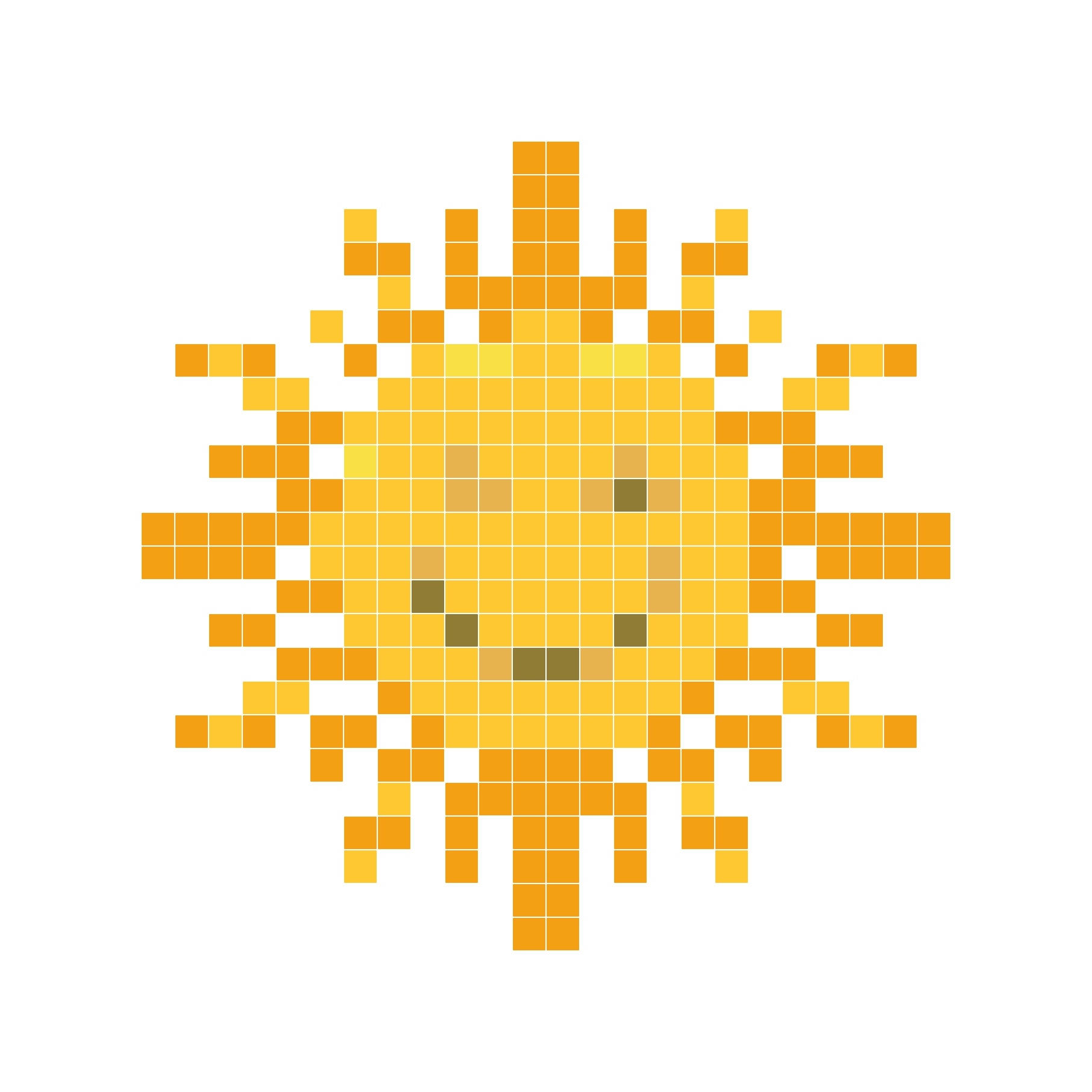 黄色笑脸太阳