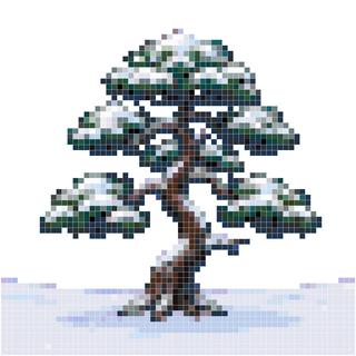 雪山孤松