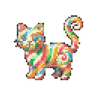 旋转波板糖猫