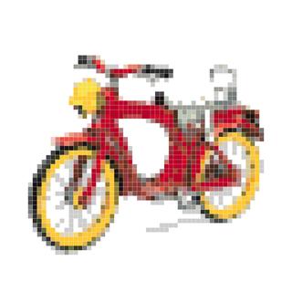 复古铁皮玩具脚踏车