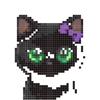 暗夜黑猫与蝙蝠发夹