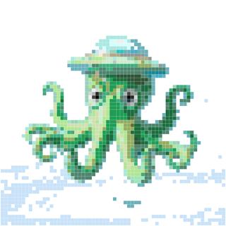 卡通章鱼 UFO