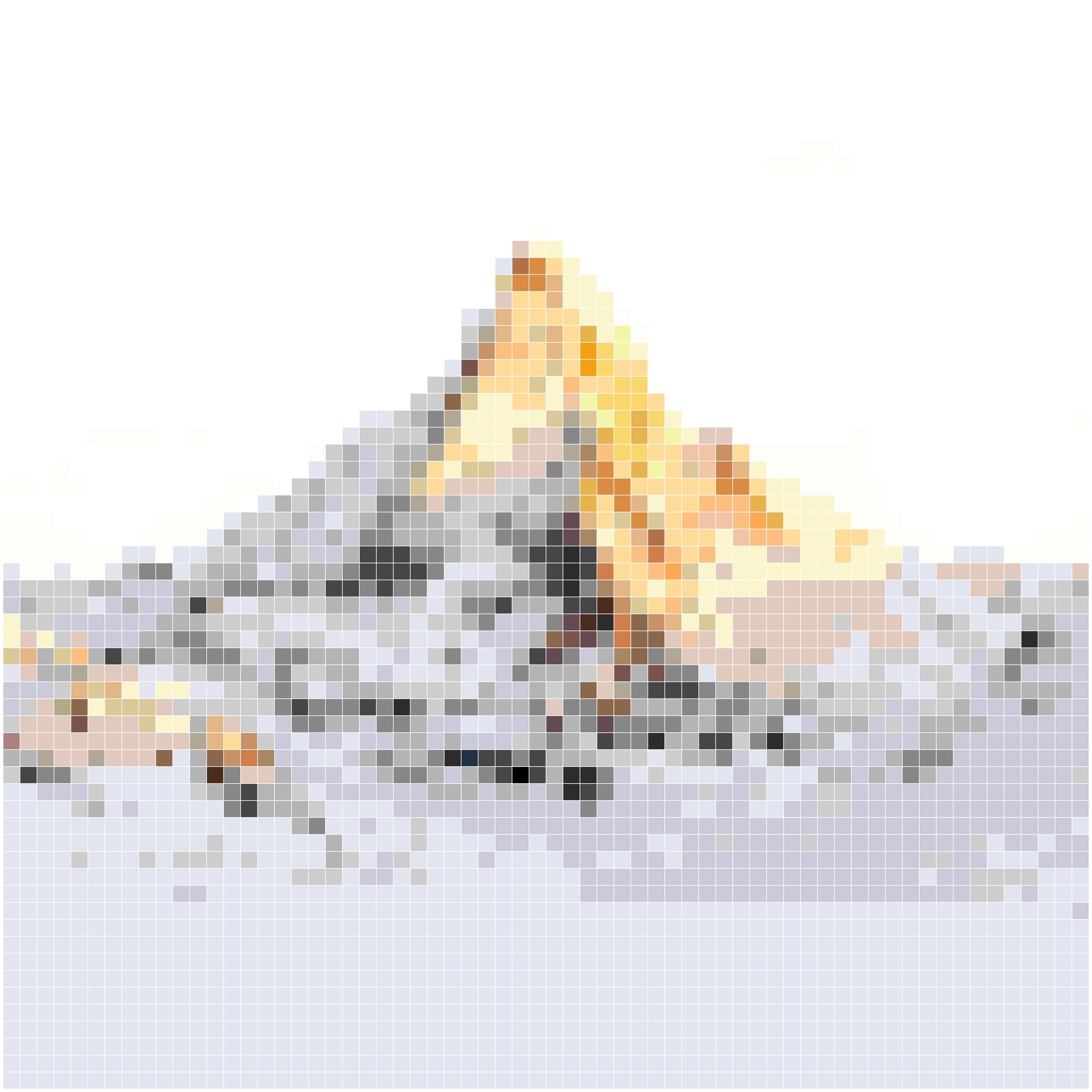 雪山映日