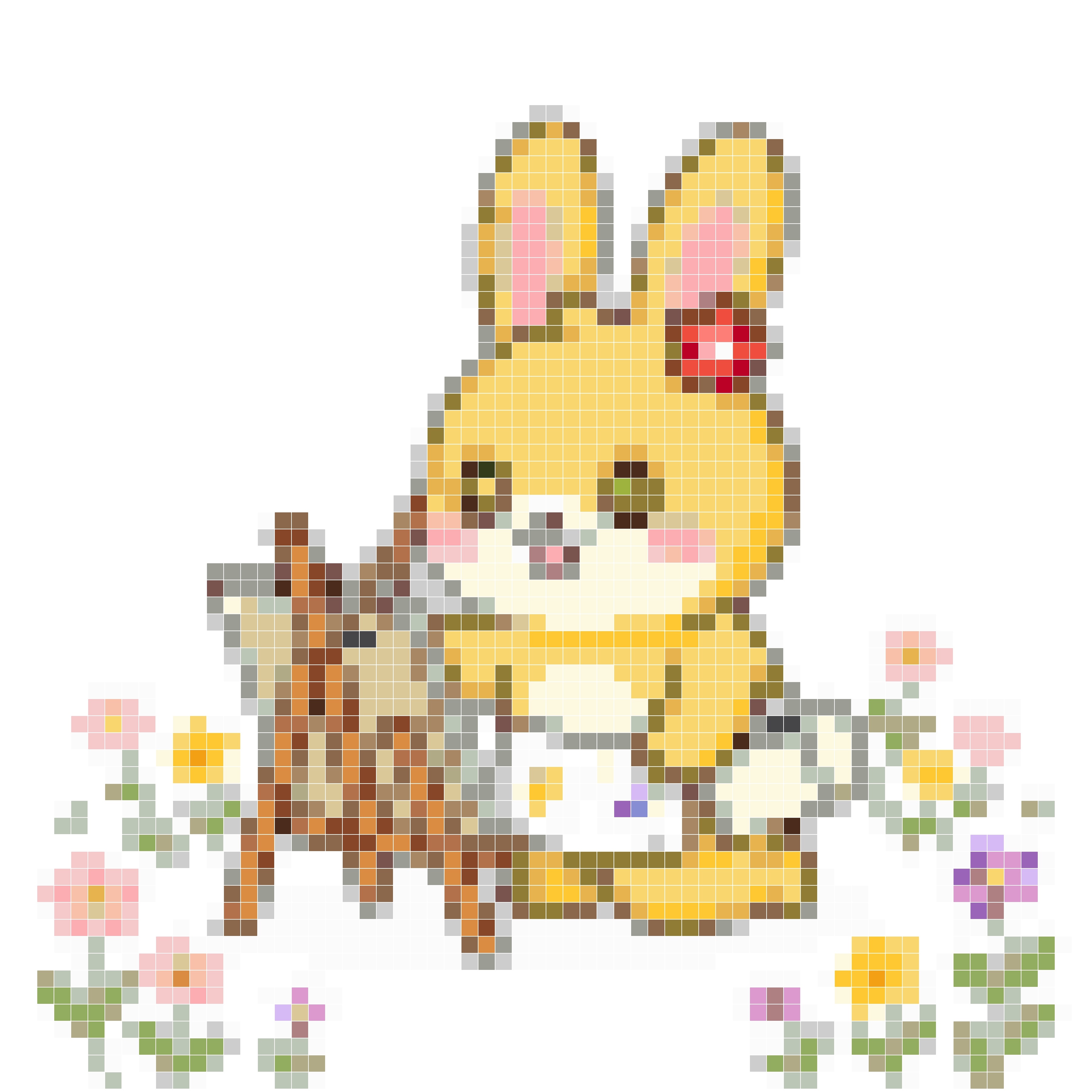 花海写生兔