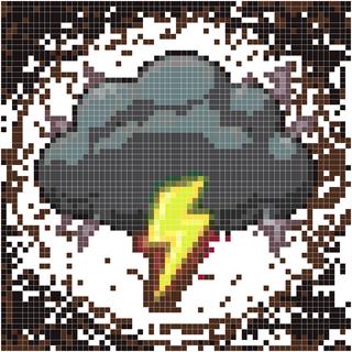 雷雨云中的闪电精灵