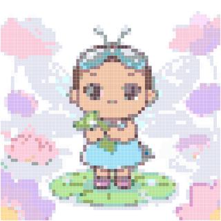 露珠上的蜻蜓妹妹