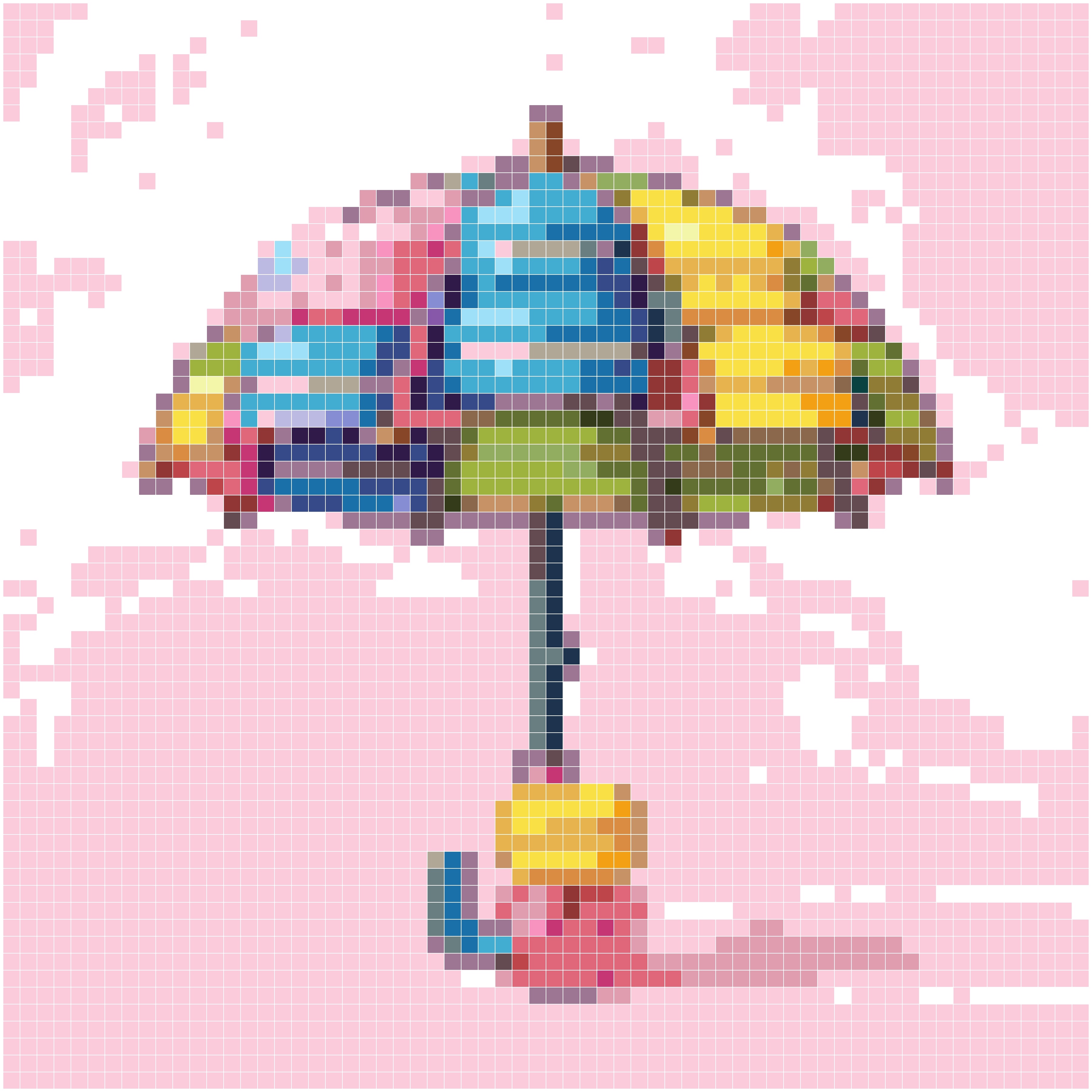 马卡龙雨伞