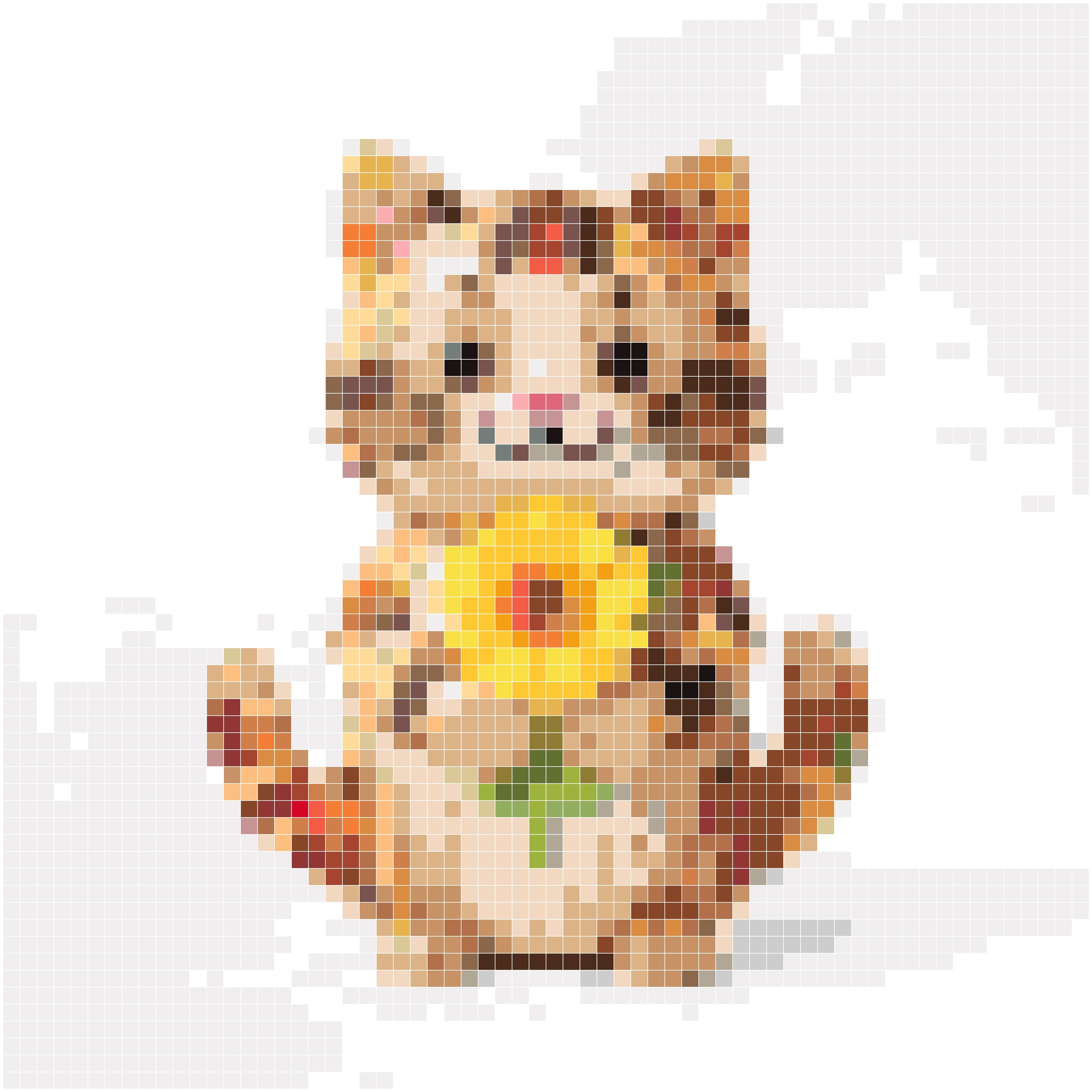 手捧太阳花的微笑猫咪