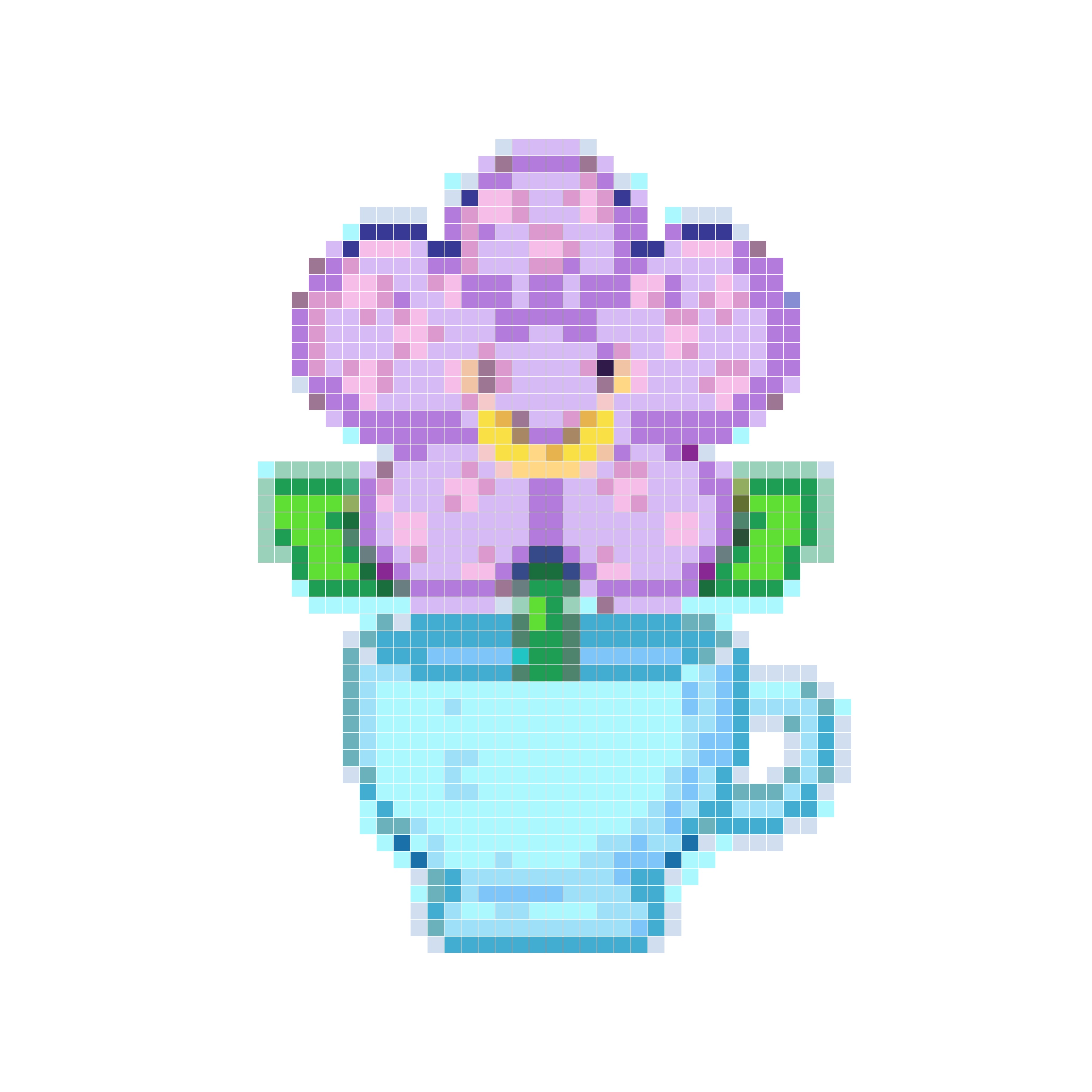爱心花草杯