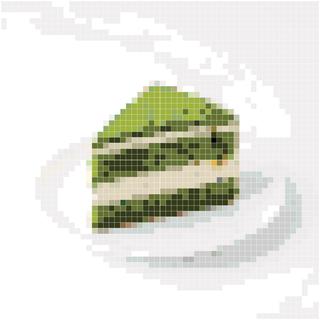 三角形抹茶蛋糕