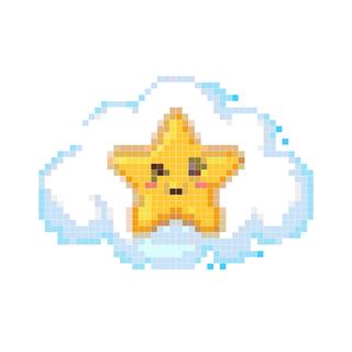 云朵上的星星