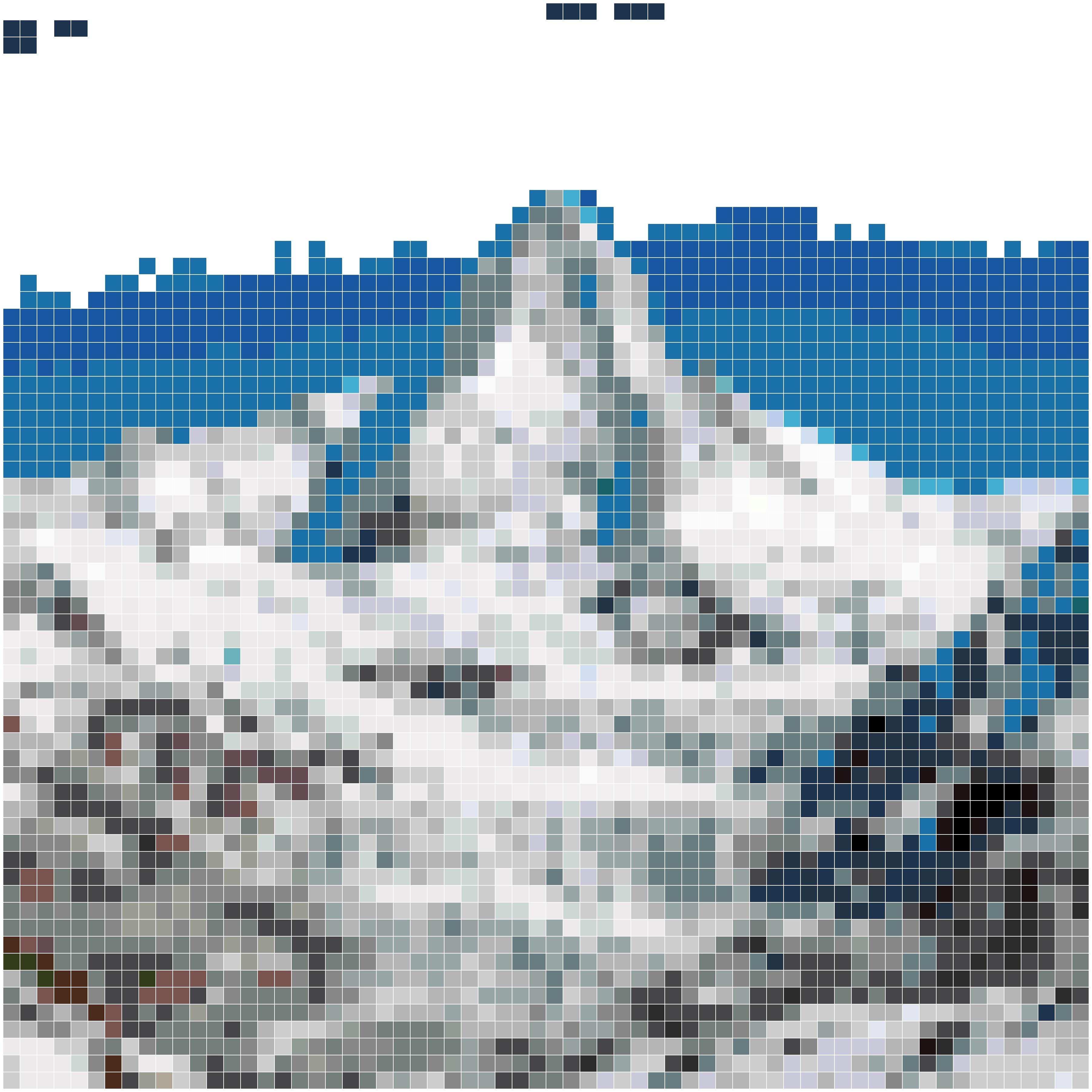 雪山倒影
