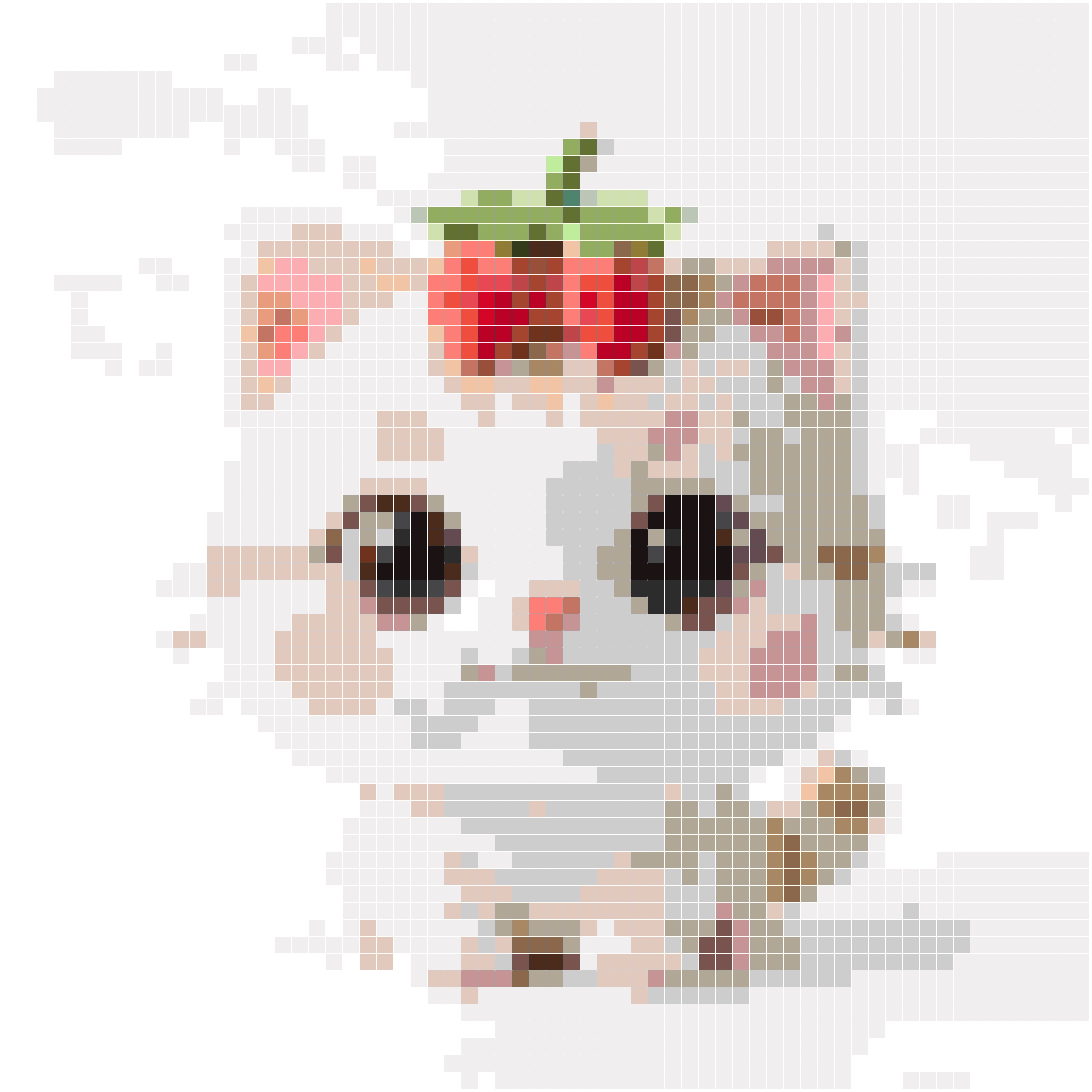 像素草莓猫咪