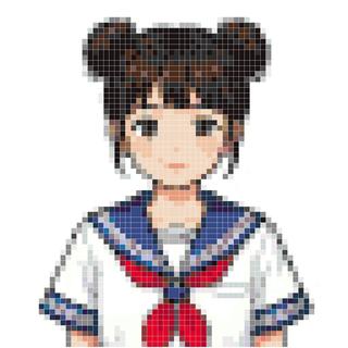 日式丸子头少女