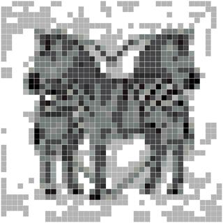 Zebra Silhouette Heart