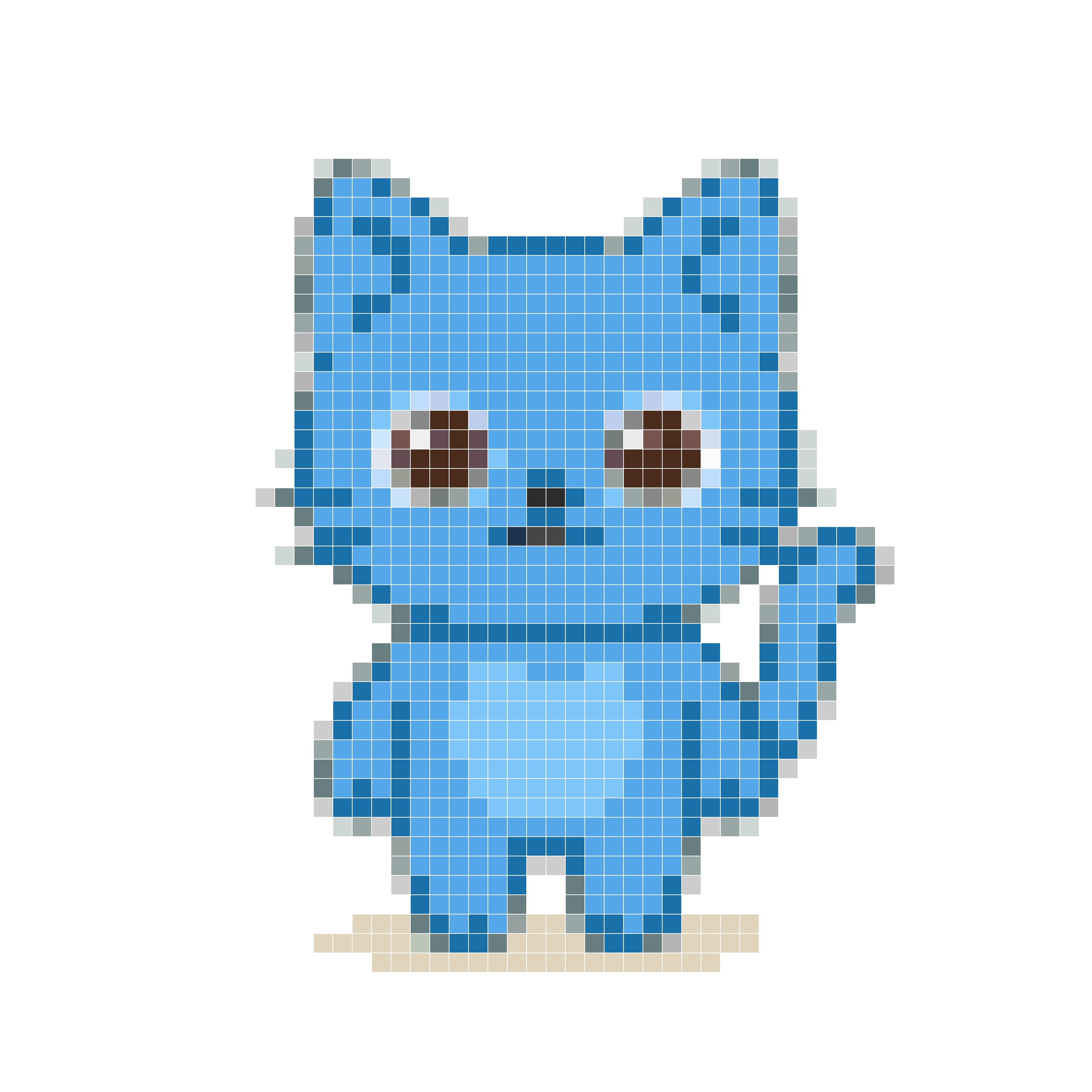 蓝色小猫