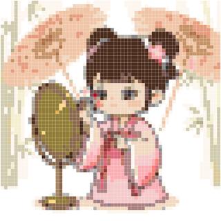 梅花古风描眉娘