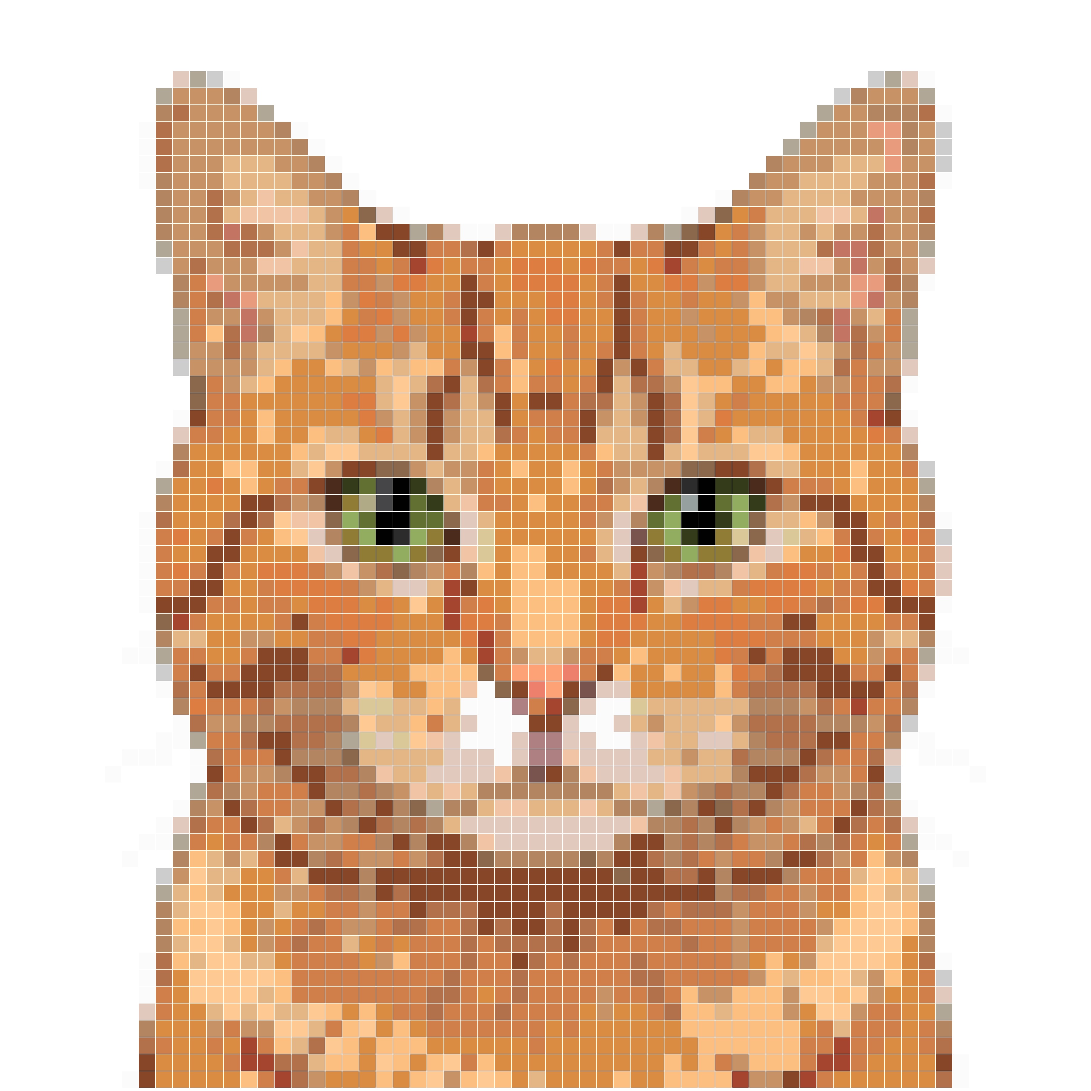 可爱橘猫头像素描