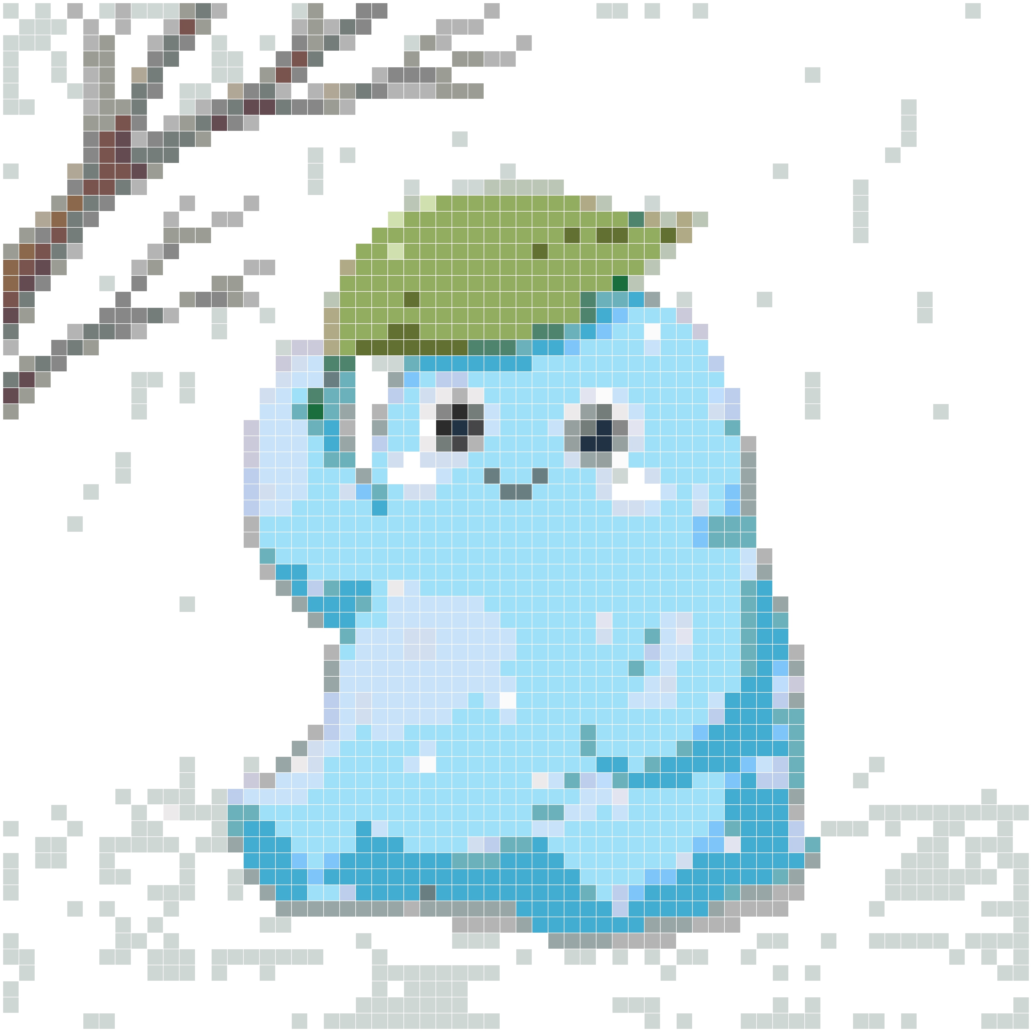 雨中蓝蛙