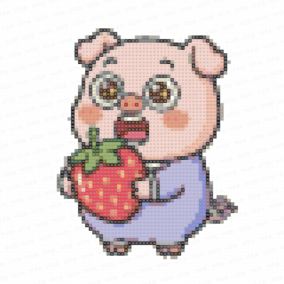 抱着草莓猪