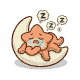 打瞌睡犯困海星