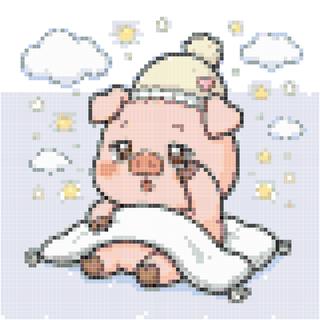 早安揉眼猪