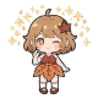 抛眉眼红叶少女