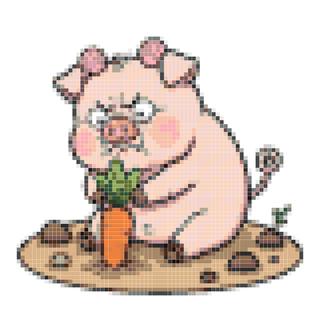 甩尾挖萝卜猪