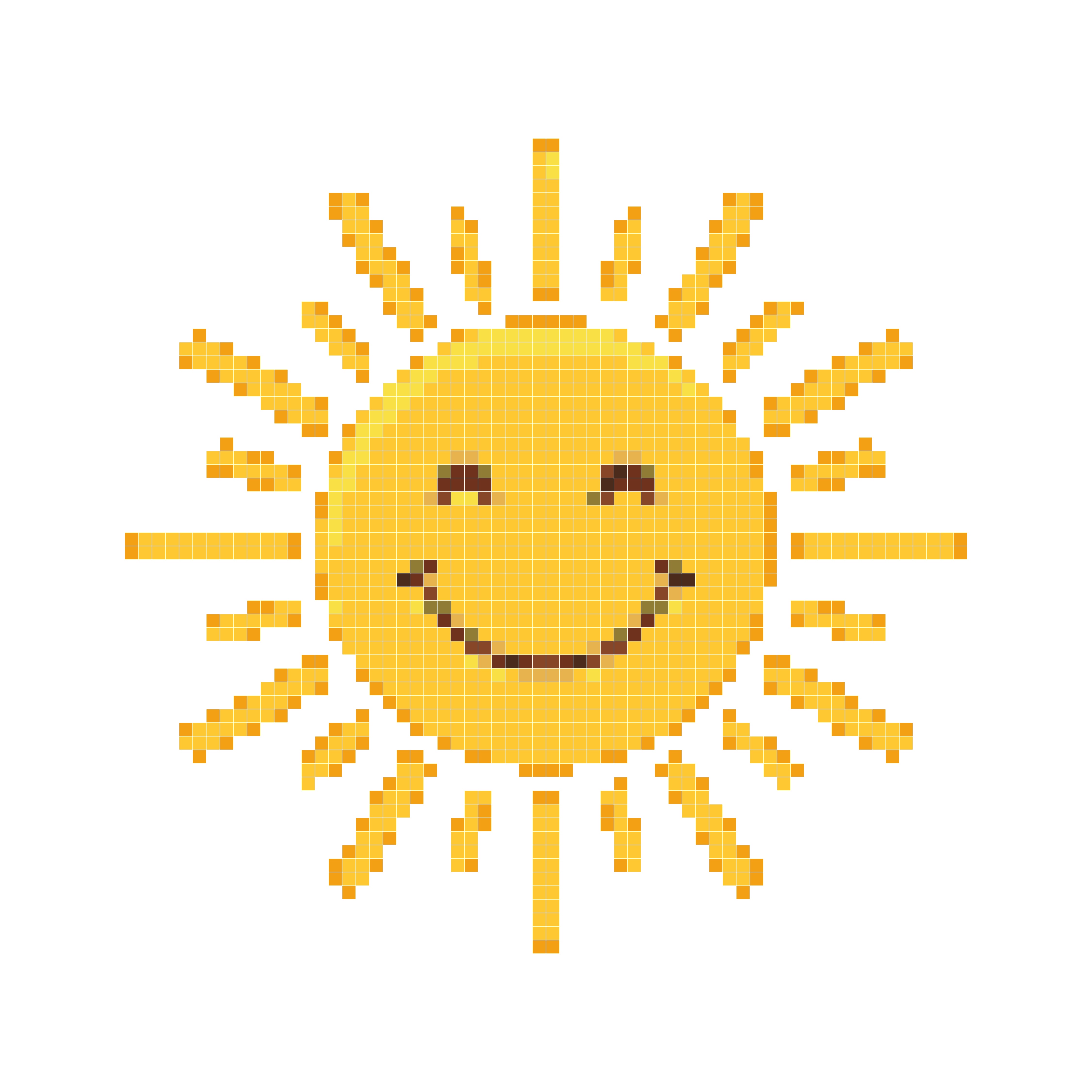黄色笑脸太阳