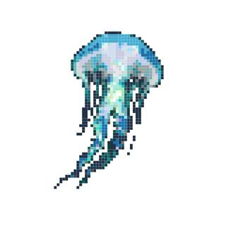 荧光水母